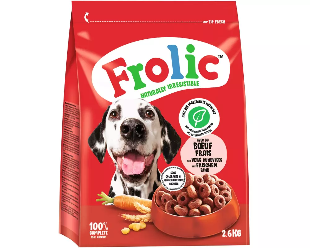 Frolic Trockenfutter mit frischem Rind, 2.6 kg