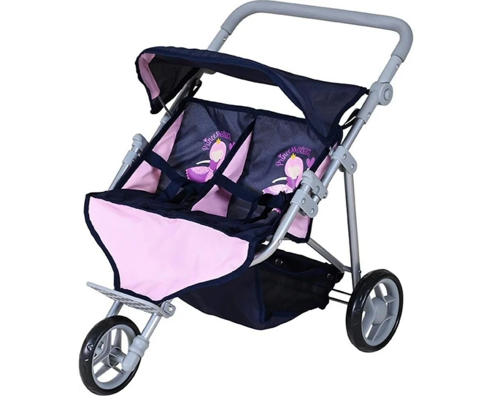 Knorrtoys Zwillingspuppenwagen Princess Blue