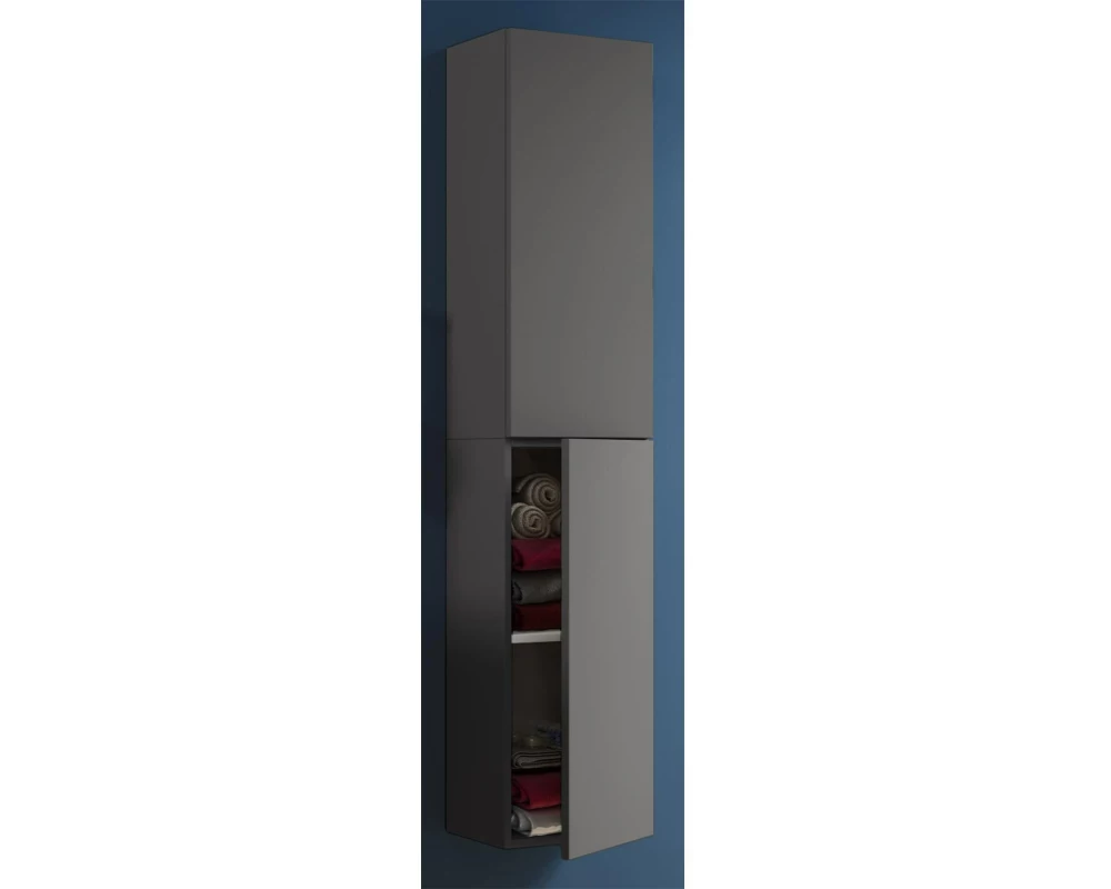 VCM Badezimmerregal Lendas 33 x 150 cm, Grau