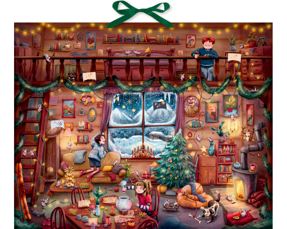 COPPENRATH Zettel Adventskalender 95262 Aufregende Winterferien in de