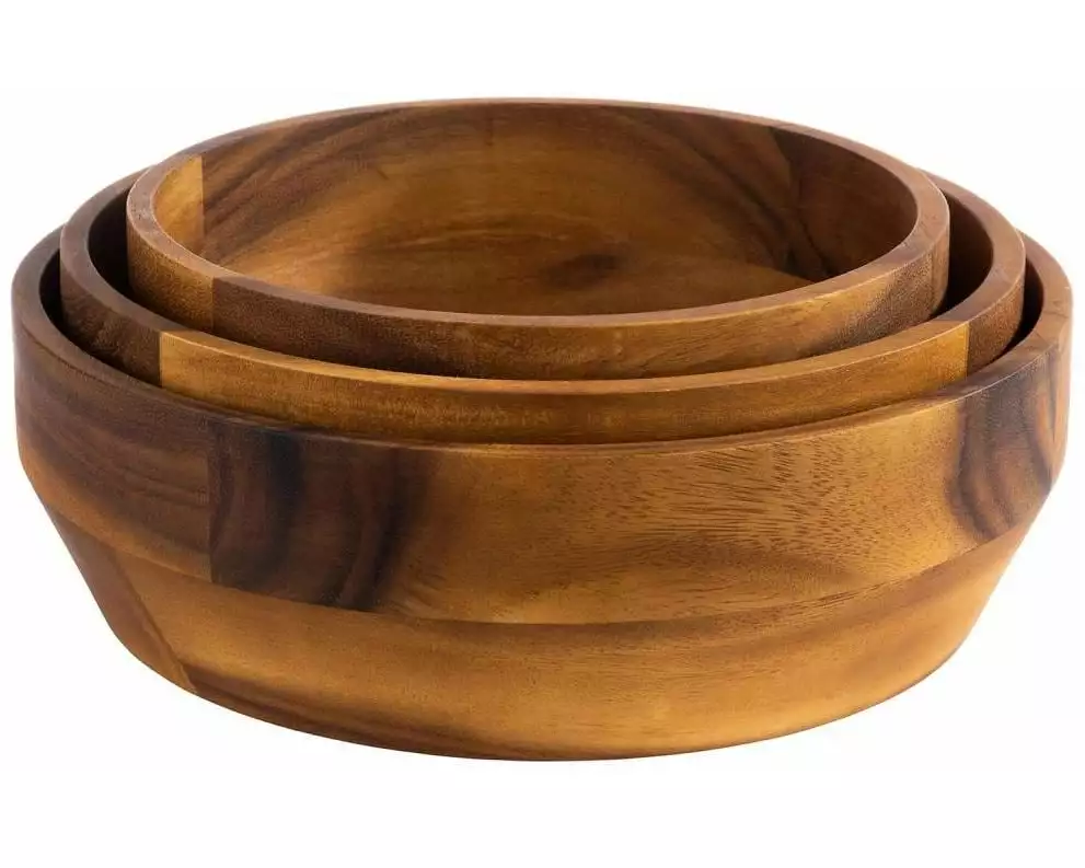 APS Schüssel Schale Acacia 27 x 8.5 cm, Braun