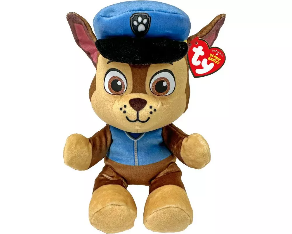 Ty Plüsch Paw Patrol Chase 20 cm, Blau, Braun