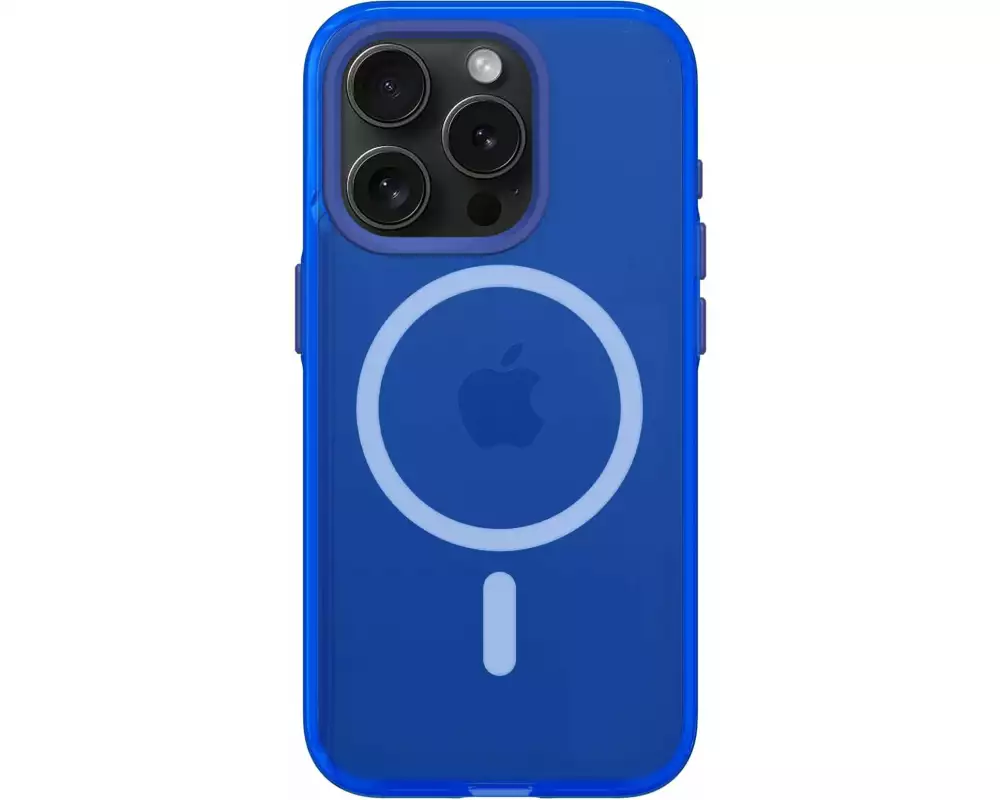 Rhinoshield Back Cover JellyTint MagSafe iPhone 15 Pro Cyber Blue