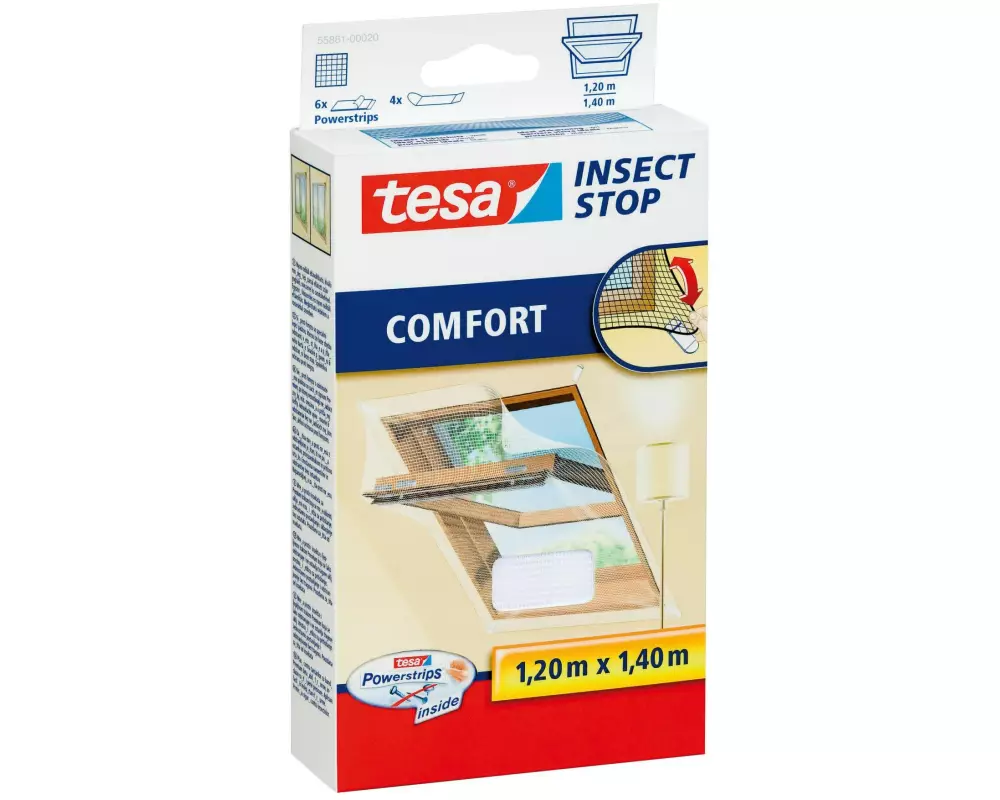 tesa Fliegengitter Insect Stop Comfort Dachfenster