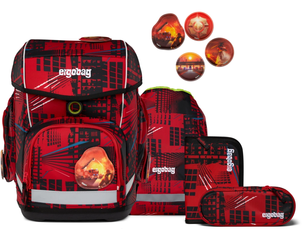 ERGOBAG Schulthek-Set Cubo 01212-90195 AlarmBärreitschaft 5-teilig