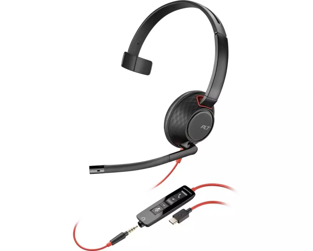 HP Headset Poly Blackwire 5210 Mono USB-A/C
