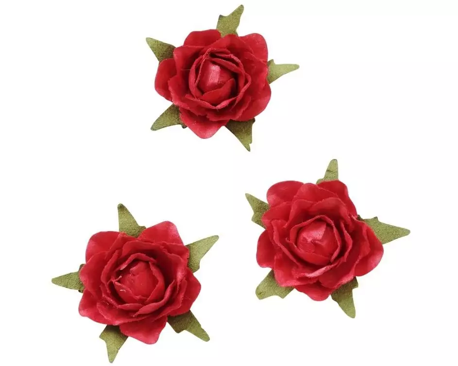 HobbyFun Streudeko Rosen 20 Stück, Rot