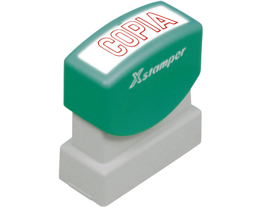 XSTAMPER Stempel Copia S 2-R rot Italienisch
