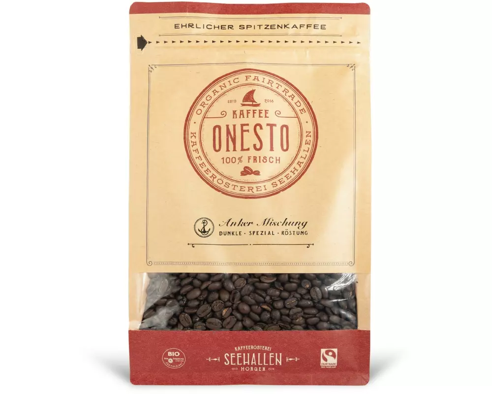 ONESTO Kaffeebohnen Bio Anker Mischung 1 kg