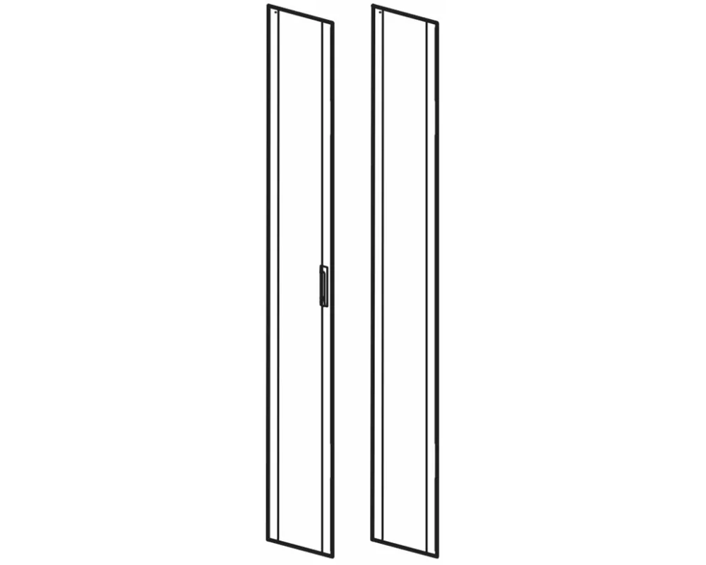 APC NetShelter SX, 42U, 600mm Wide, Perforated Split Doors, Grey