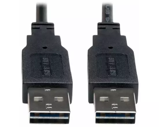 EATON TRIPPLITE Universal Reversible, USB 2.0 Cable, Reversible A to Reversible A, M/M, 6ft. 1.83m