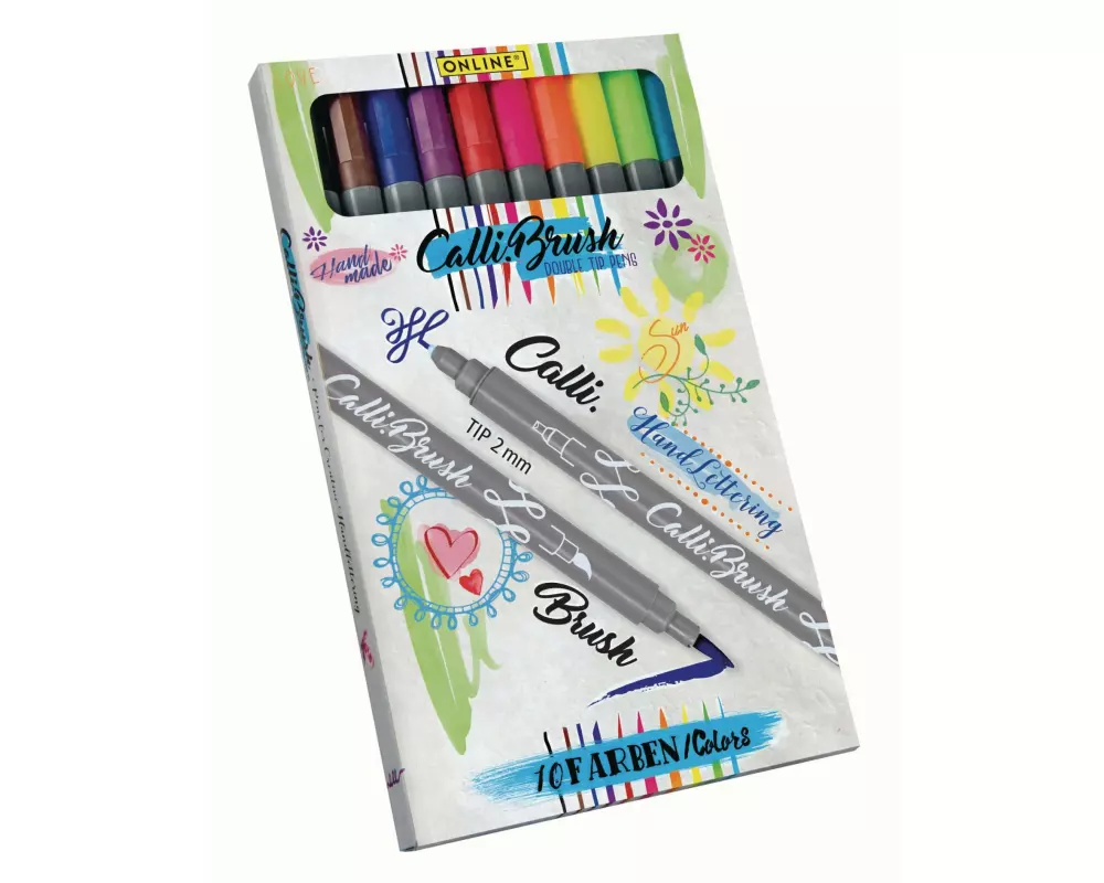 Online Brushpen Callibrush Handlettering 10 Stück