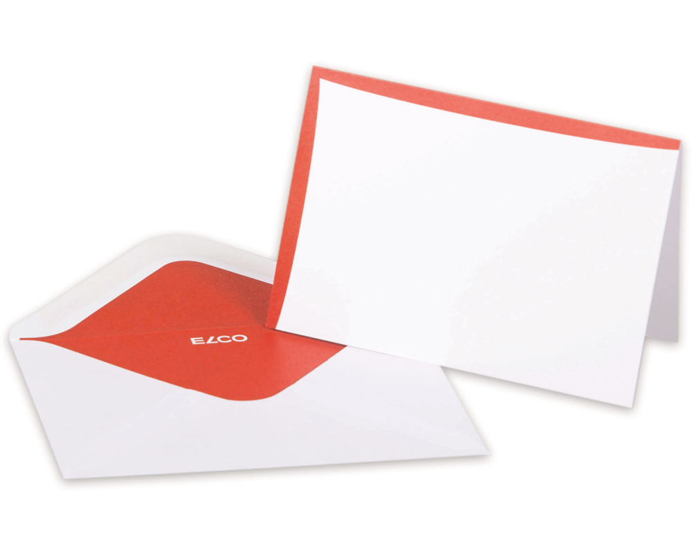 ELCO Couverts/Karten Prestige C7/A7 71714.12 2x7 Stk. rot