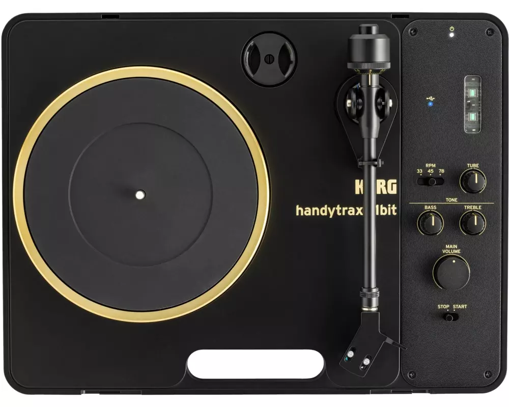 Korg Plattenspieler handytraxx 1bit Schwarz