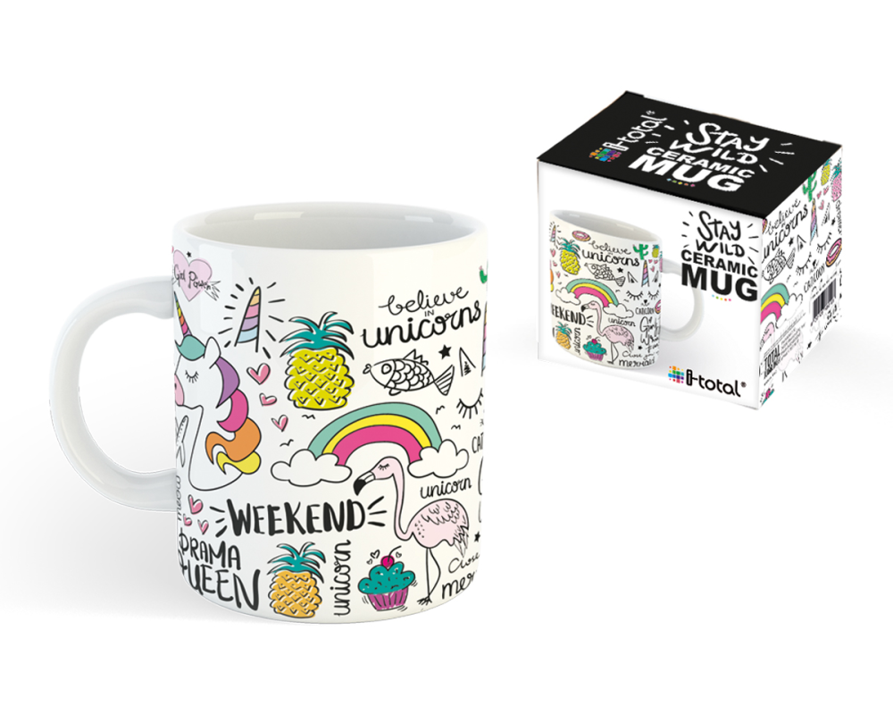 I-TOTAL Tasse Unicorn 295ml XL1834