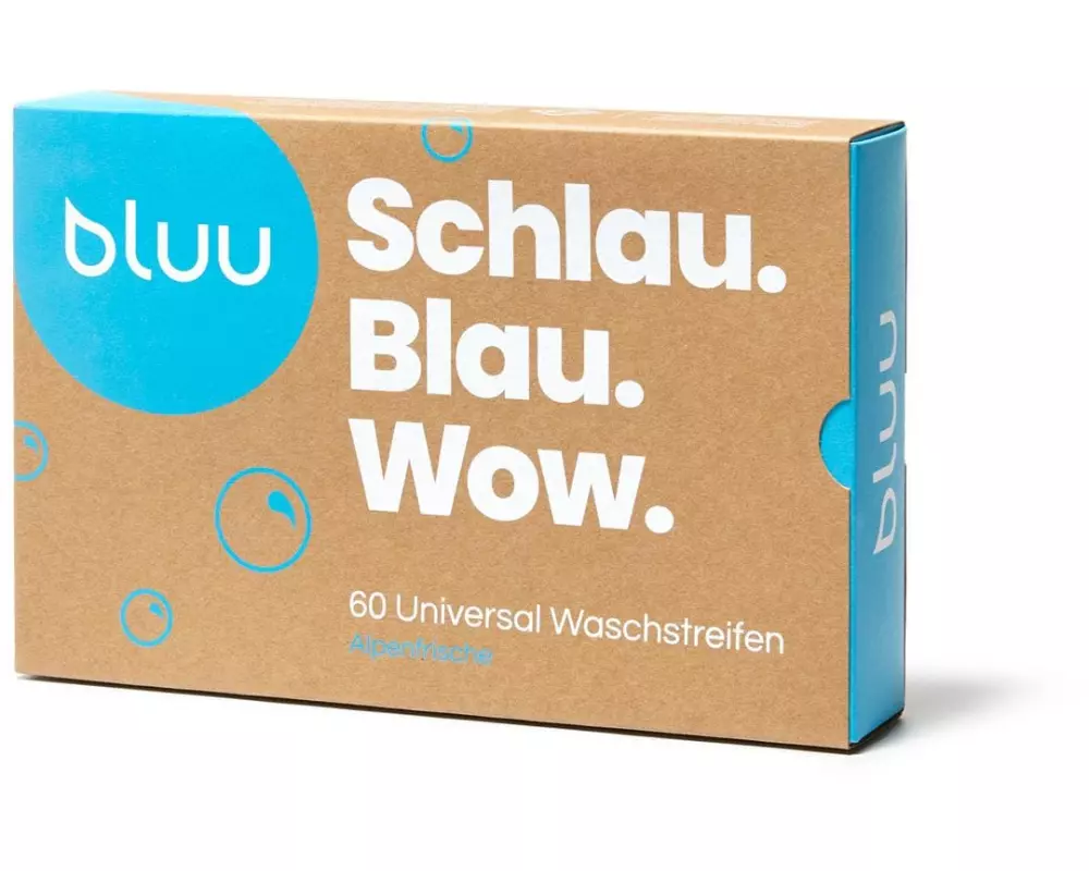 bluu Universal Waschmittelstreifen Alpenfrische 180 Stück