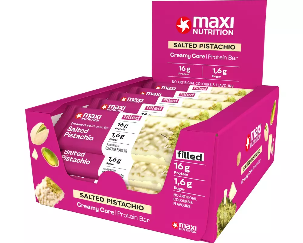 Maxi Nutrition Creamy Core Protein Bar Pistazien, 12 x 39 g