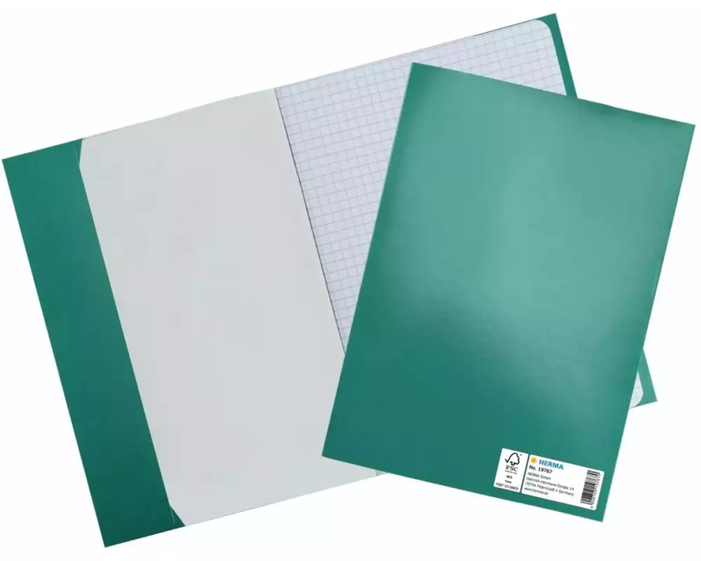 HERMA Einbandpapier A5 Dunkelgrün