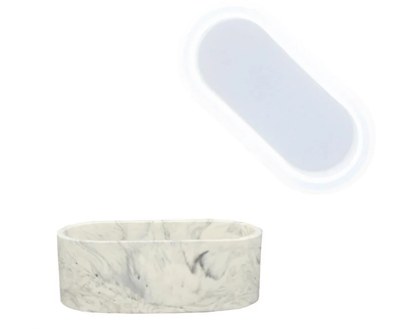 Jesmonite Giessform Silikon Schale