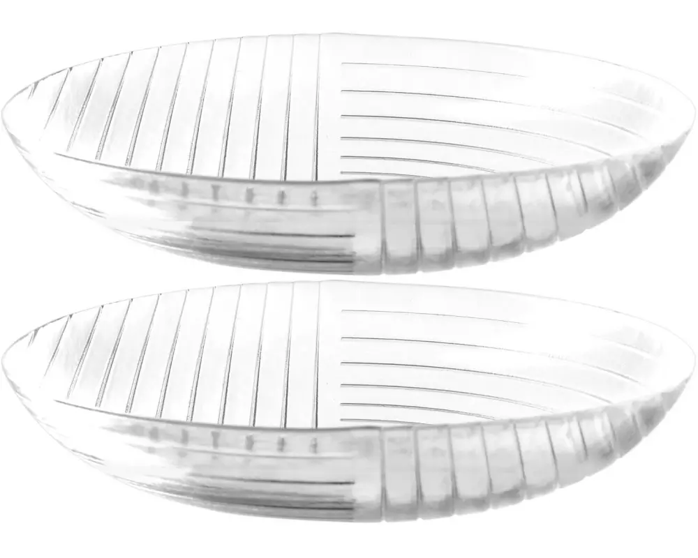 Leonardo Schale Camminata 40 cm, 2 Stück, Transparent