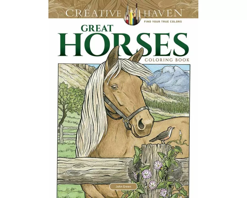 Creative Haven Great Horses Coloring Book