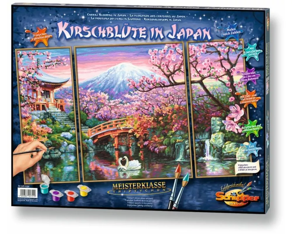 Schipper Malen nach Zahlen - Kirschblüte in Japan (Triptychon)