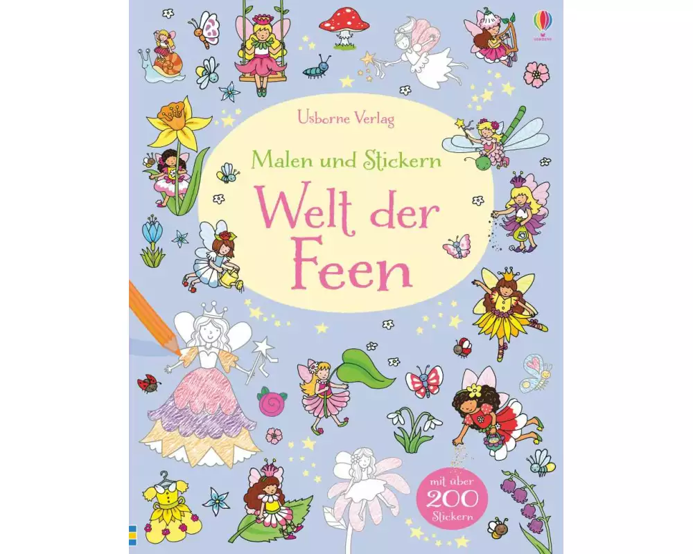 Malen und Stickern: Welt der Feen