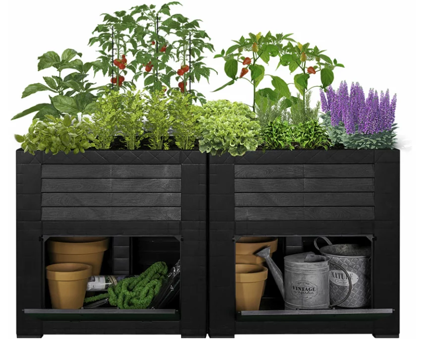 WeberGarden Hochbeet mit Staufächern