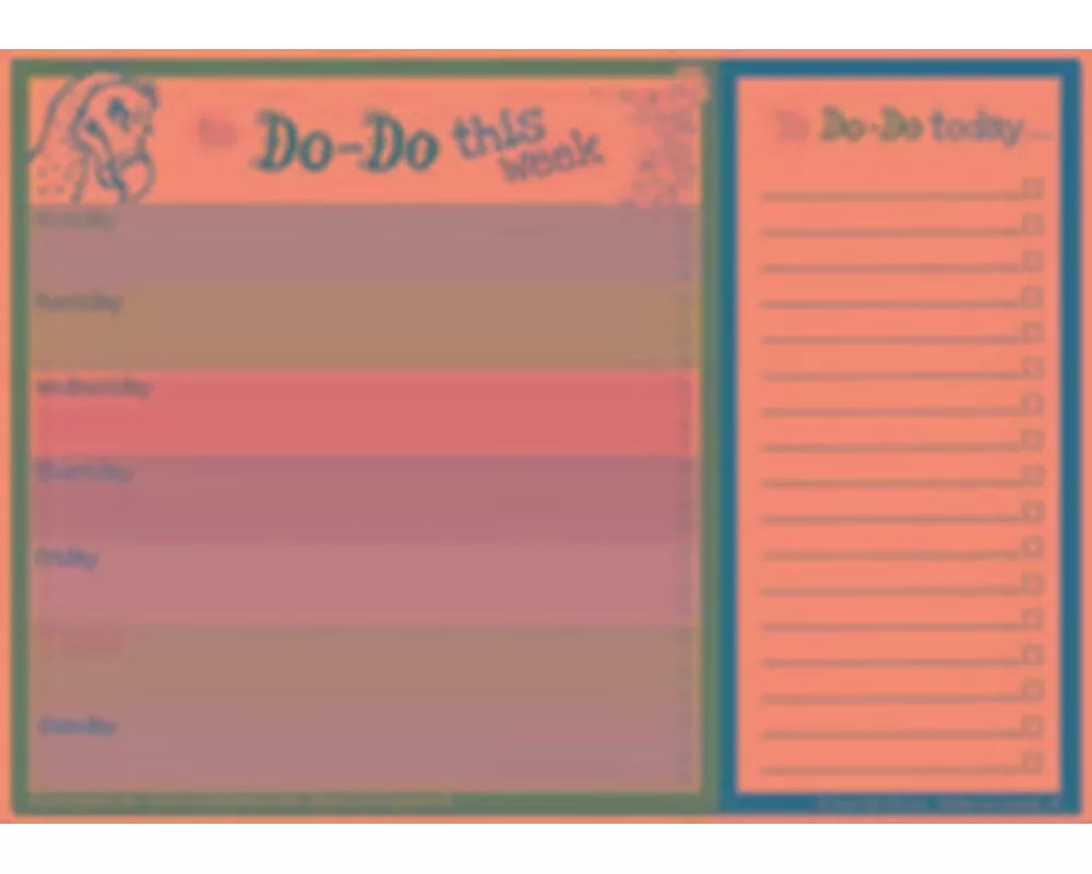 Dodo Daily to Do List Notepad (A4) Classic