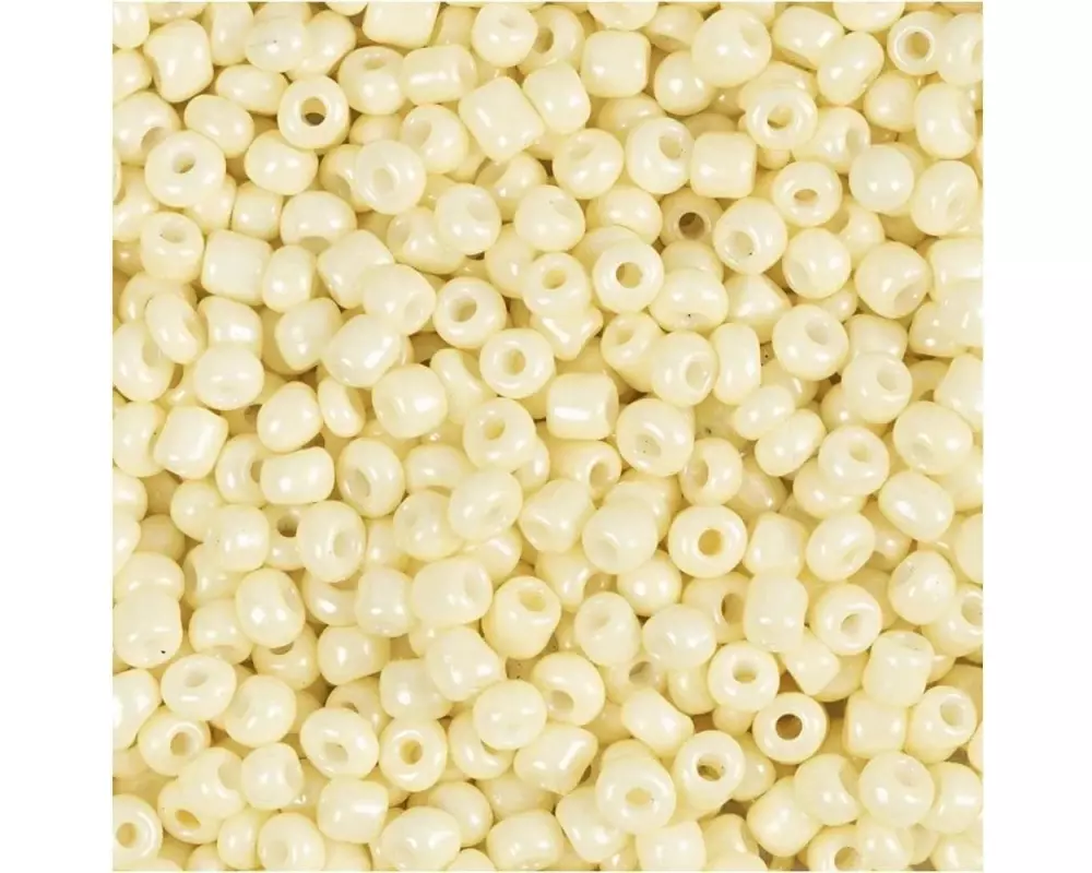 Creativ Company Rocailles-Perlen Glasperlen Hellgelb