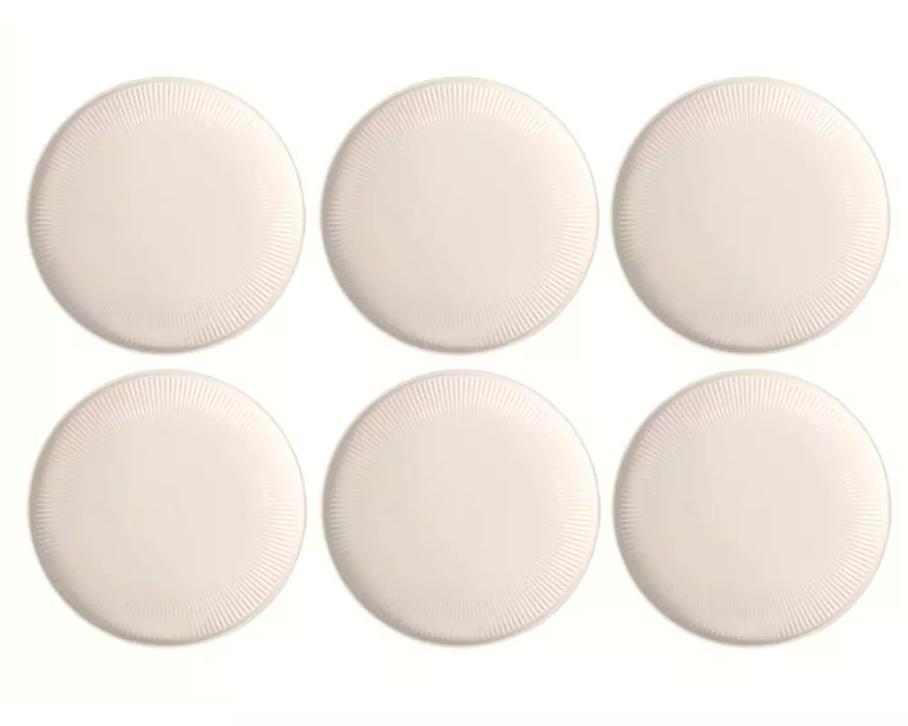 Villeroy & Boch Brotteller Afina Ø 17 cm, 6 Stück,Weiss