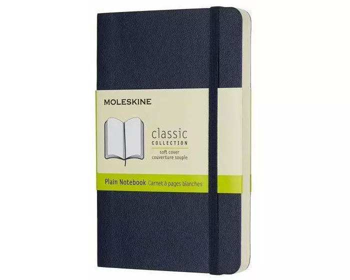 Moleskine Spphre Blue Pckt Pln Ntbk Sft