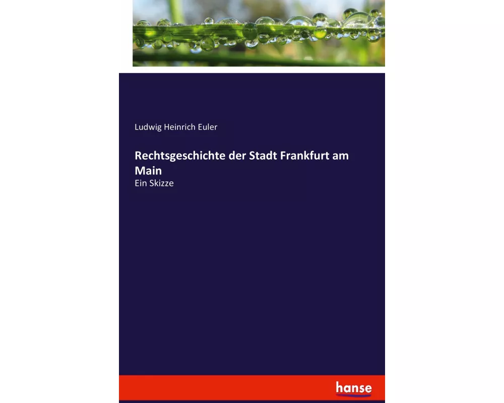 Rechtsgeschichte der Stadt Frankfurt am Main