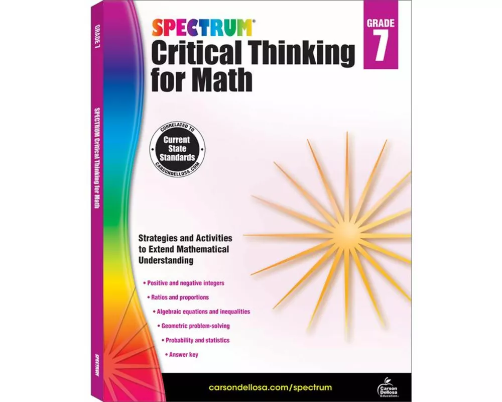 Spectrum Critical Thinking for Math, Grade 7