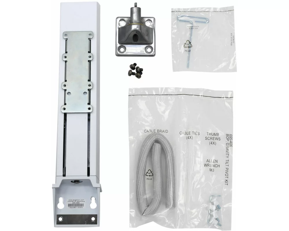 ERGOTRON SV HD Monitor Kit kompatibel with SV42 and SV44 Series to 68,6cm 27inch VESA 75x75 and 100x100mm burden 6,4-10,9kg