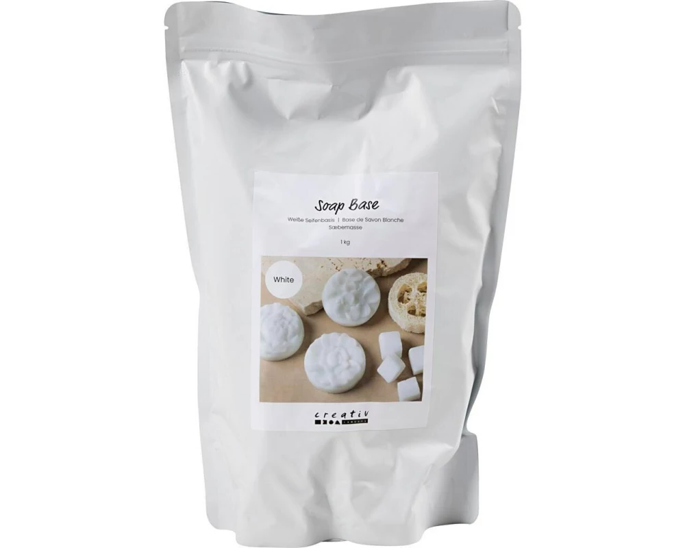 Creativ Company Kosmetik und Seifenzusatz Granulat Weiss, 1000 g