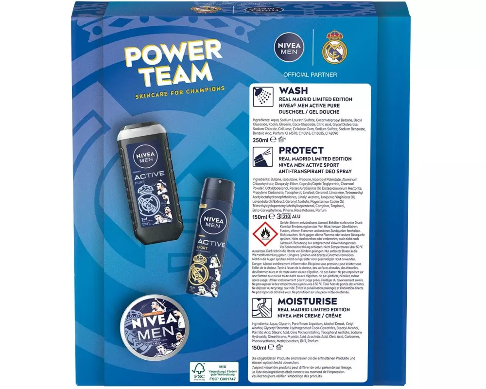 NIVEA MEN Geschenkset Real Madrid Men