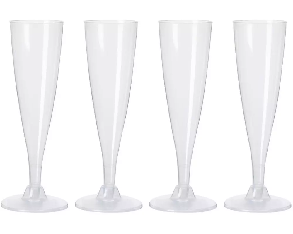 FURBER Einweg-Sektglas 4 Stück