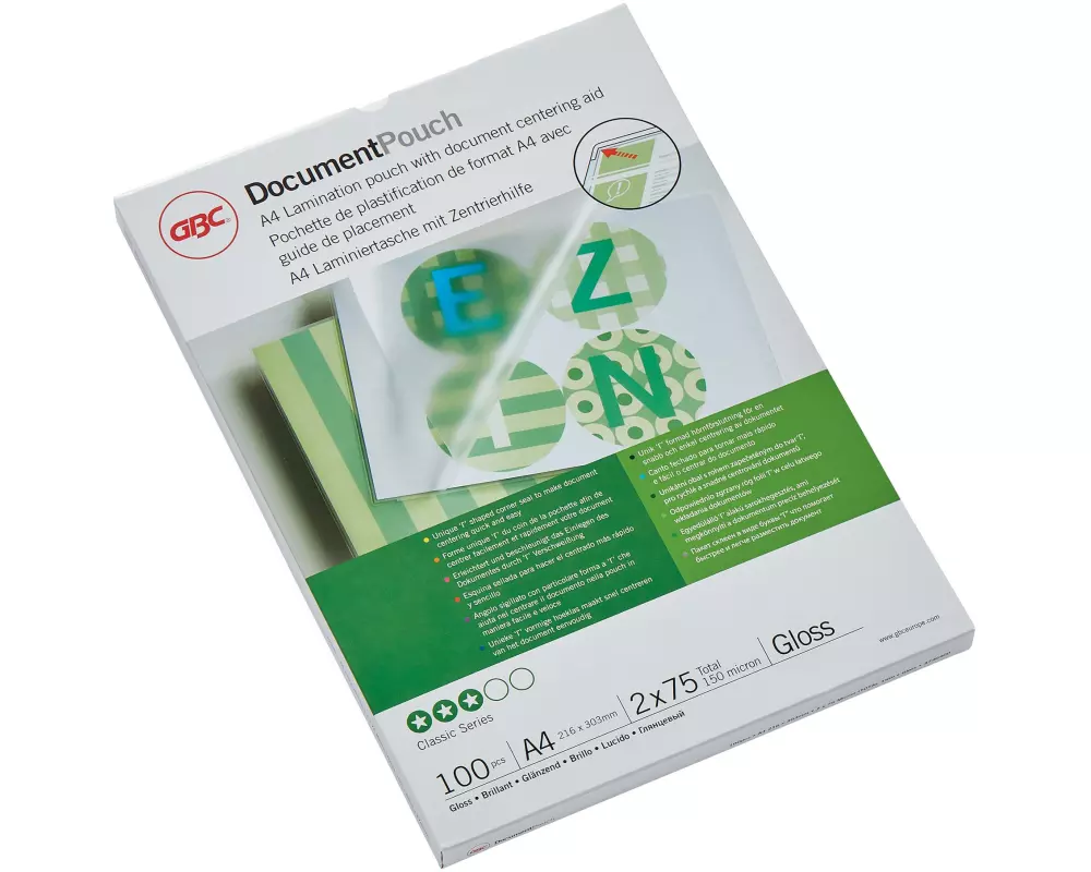 GBC Laminierfolie Premium A4 75 µm, glänzend, 100 Stück