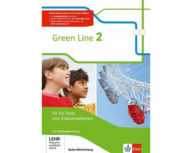 Green Line. Fit für Tests und Klassenarbeiten, Arbeitsheft mit Lösungsheft und Mediensammlung 6. Klasse. Ausgabe Baden-Württemberg ab 2016