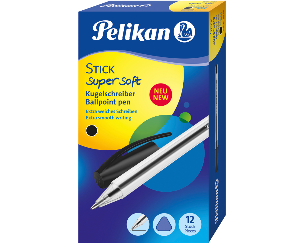 PELIKAN Kugelschreiber Stick super 1mm 804370 schwarz