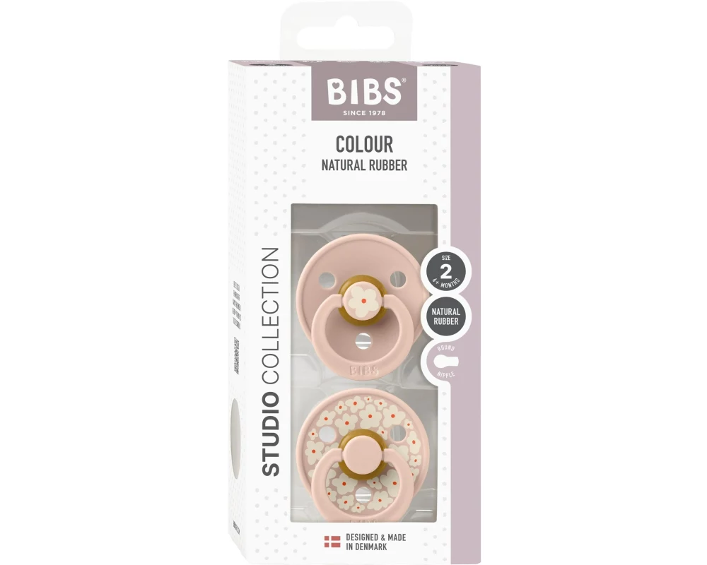 Bibs Studio Colour Naturgummi Polypropylen Rosa