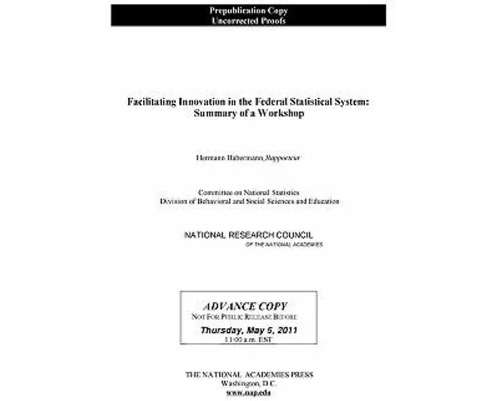 Facilitating Innovation in the Federal Statistical System