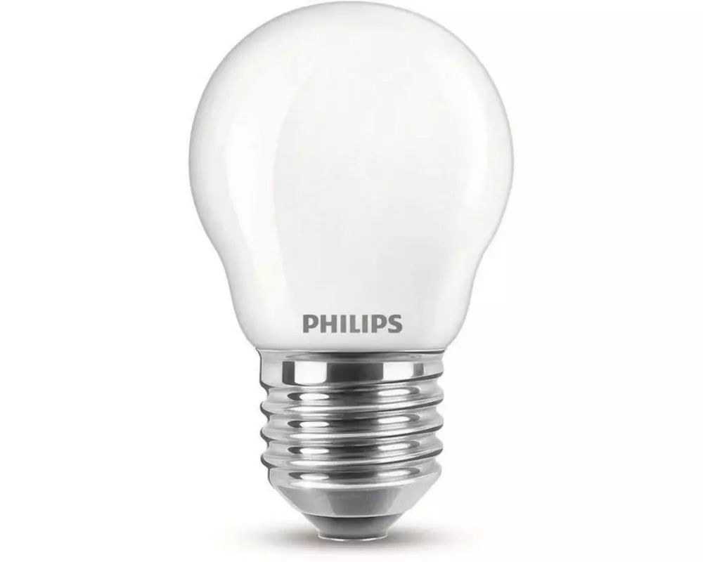 Philips Lampe LEDcla 40W E27 P45 FR WGD90 Warmweiss (WW)