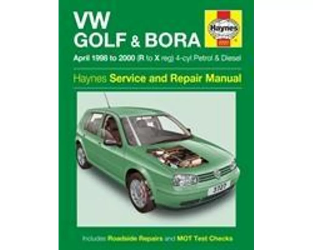 VW Golf & Bora Petrol & Diesel (April 98 - 00) Haynes Repair Manual