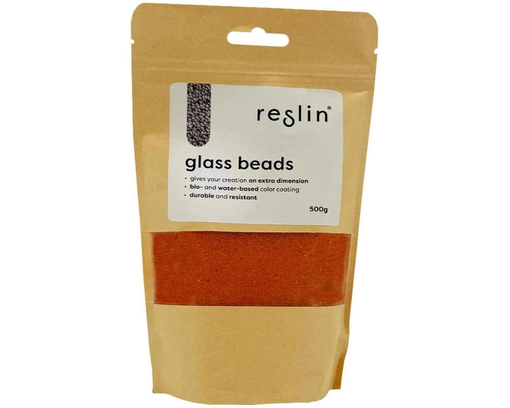 Reslin Glasperlen 500 g Gelborange
