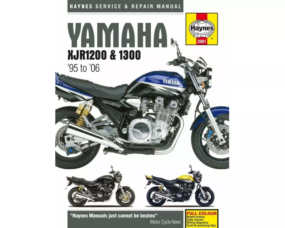 Yamaha XJR1200 & XJR1300 (95 - 06) Haynes Repair Manual