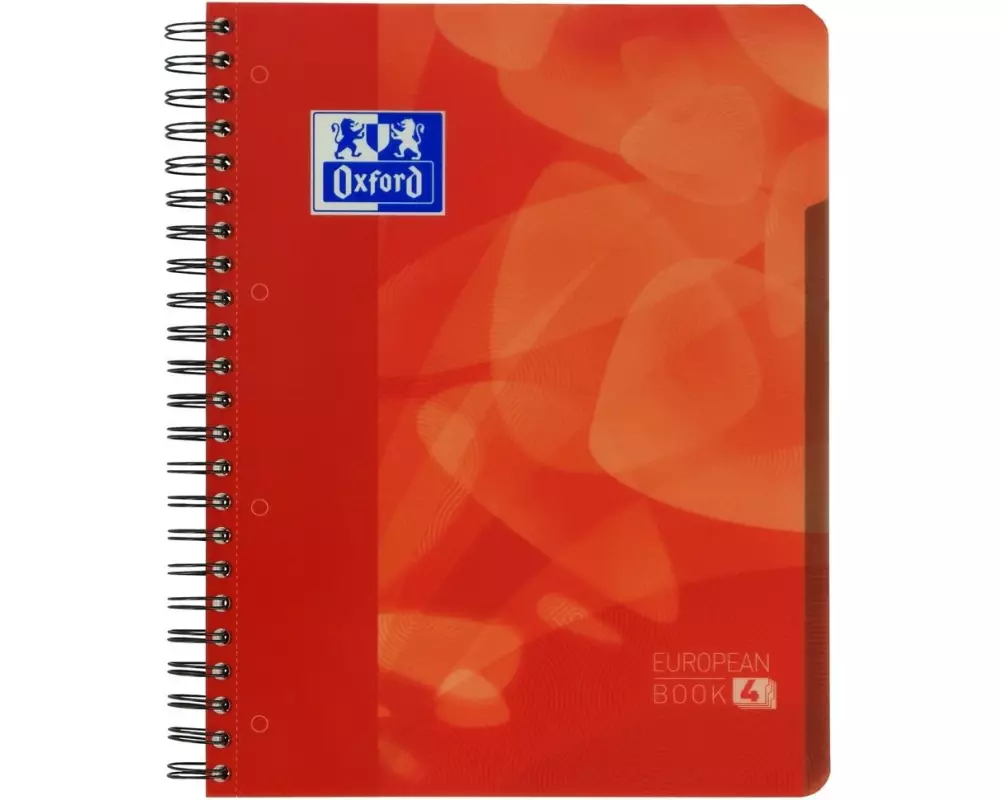 Oxford Notizheft A4+, kariert, Rot