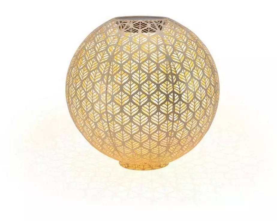 STT Windlicht Solar Antic Ball Grafic Ø 40 cm, Hellbeige