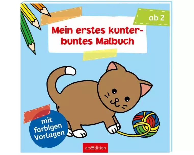 Mein erstes kunterbuntes Malbuch ab 2
